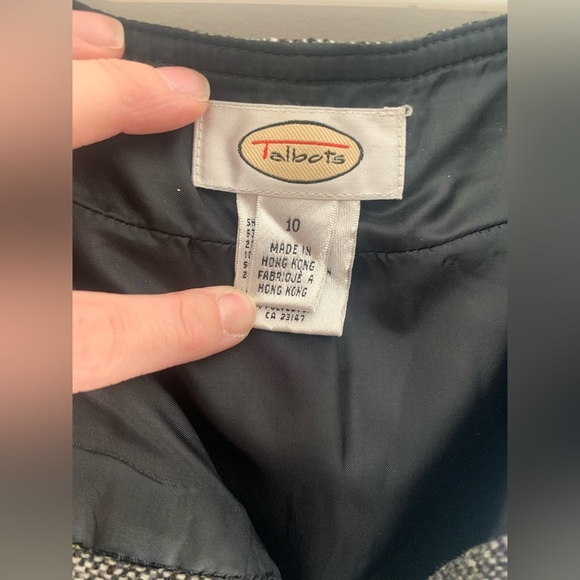 Women’s Talbots Grey Confetti Wool Blend Pockets Professional MIDI Skirt 10 - Picture 5 of 12